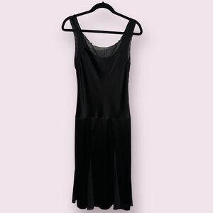 ABS Evening By Allen Schwartz Black Satin Dress‎ (4)